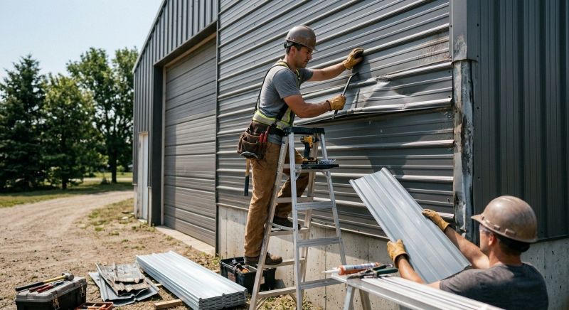 Our team working on Siding Service projects in Ellis County, TX