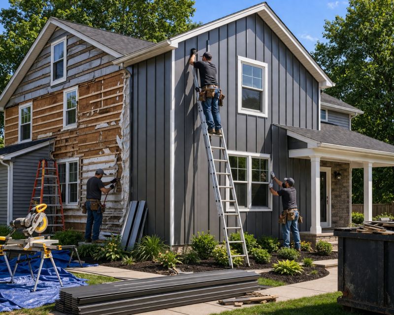 Damaged Siding Replacement in Ellis County, TX